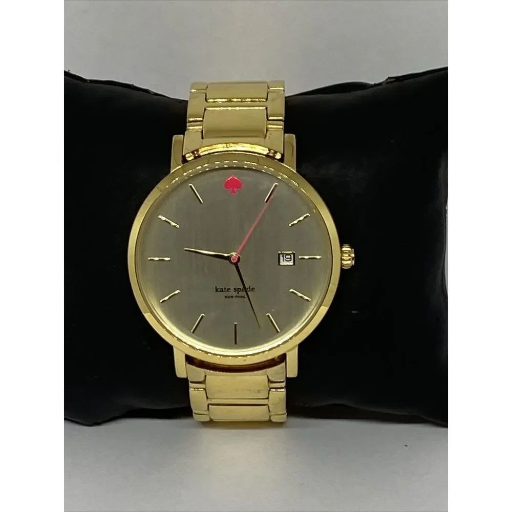 Kate Spade 0009 Women's Gold Stainless Steel Analog Gold Dial Quartz Watch JK833